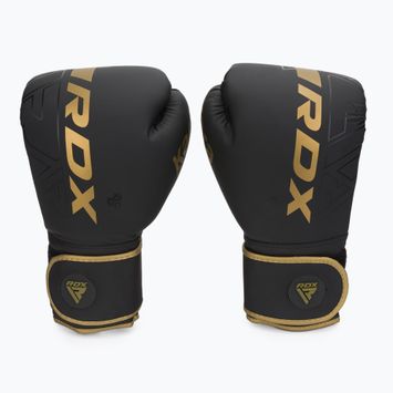 Rękawice bokserskie RDX F6 matte golden