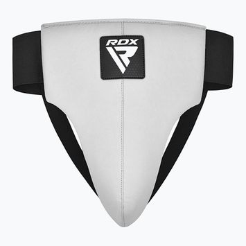 Ochraniacz krocza męski RDX R1 Martial Arts Groin Guard white/black