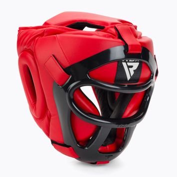 Kask bokserski RDX Guard Grill T1 red