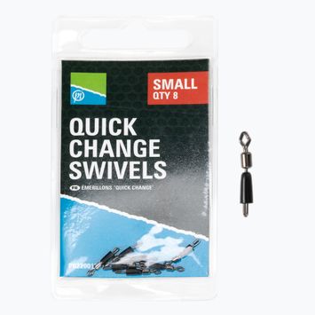 Łączniki do methody Preston Innovations Quick Change Swivels czarne P0220015