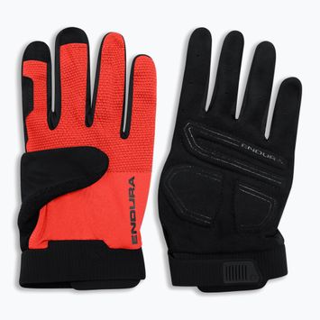 Rękawiczki rowerowe Endura Loop Full Finger flame red