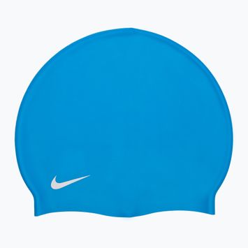 Czepek pływacki dziecięcy Nike Solid Silicone blue