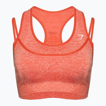 Biustonosz treningowy Gymshark Vital Rise Sports red / marl