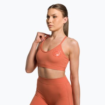 Biustonosz treningowy Gymshark KK Twins Sports earth orange