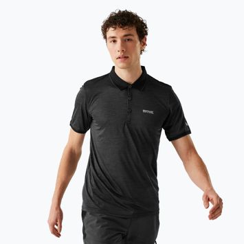 Koszulka trekkingowa męska REGATTA Polo Remex II black