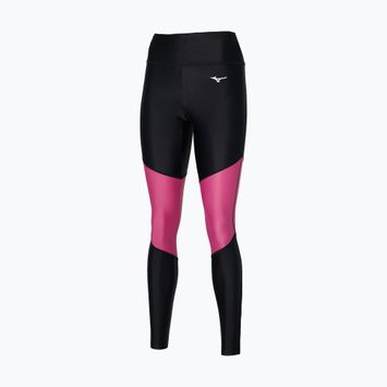 Legginsy damskie do biegania Mizuno Core Long black/magenta haze