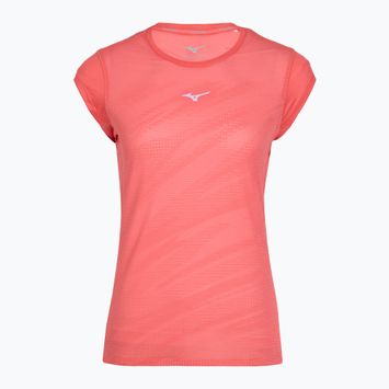 Koszulka do biegania damska Mizuno Aero Tee sunkissed coral