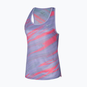 Tank top do biegania damski Mizuno DAF Graphic Tank pastel lilac