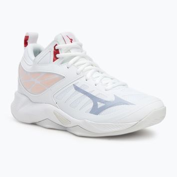 Buty do siatkówki damskie Mizuno Wave Dimension Mid white/aleutian/cloud pink