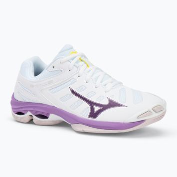 Buty do siatkówki damskie Mizuno Wave Voltage 2 white/patrician purple/quince