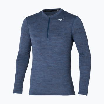 Longsleeve do biegania męski Mizuno Impulse Core Half Zip estate blue