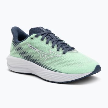Buty do biegania dziecięce Mizuno Enerzy Rider Jr neo mint/white/vintage indigo