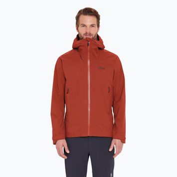 Kurtka przeciwdeszczowa męska Rab Downpour Light tuscan red