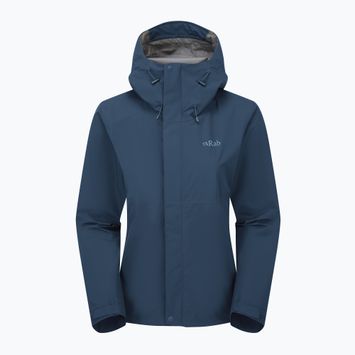 Kurtka przeciwdeszczowa damska Rab Downpour tempest blue