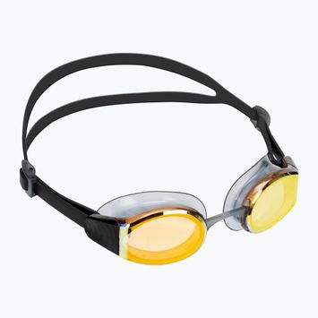 Okulary do pływania Speedo Mariner Pro Mirror black/clear/fire gold