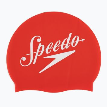 Czepek pływacki Speedo Logo Placement speedo red/white