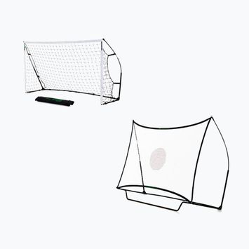 Bramka do piłki nożnej z rebounderem QuickPlay Kickster 2 in 1 240 x 150 cm white/black