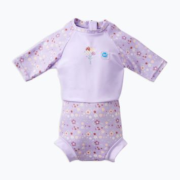 Kombinezon UPF 50+ dziecięcy z pieluszką Splash About Happy Nappy lilac sprnig
