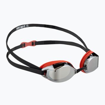 Okulary do pływania Nike Legacy Mirrored red/black