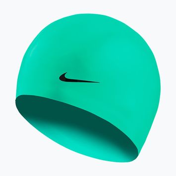 Czepek pływacki dziecięcy Nike Solid Silicone green shock