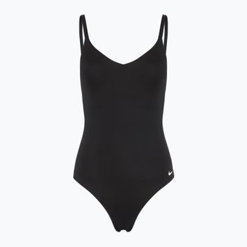 Strój pływacki jednoczęściowy damski Nike Essential V-Neck black
