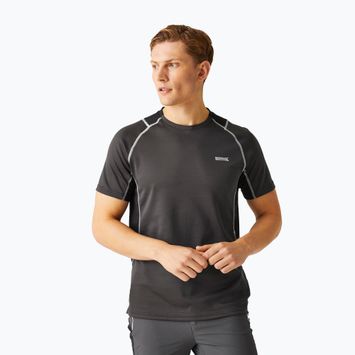 Koszulka męska REGATTA Virda IV ash/black