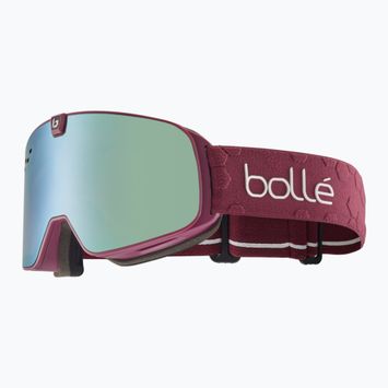 Gogle narciarskie Bollé Nevada Neo white matte/black chrome&light vermillon blue