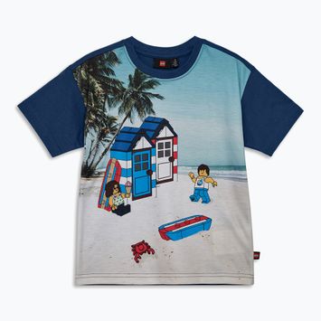 Koszulka dziecięca LEGO Lwtaffy 312 dark blue