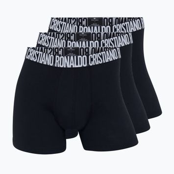 Bokserki męskie CR7 Basic Trunk 3 pack black