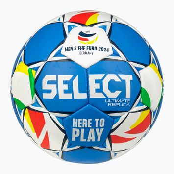 Piłka do piłki ręcznej SELECT Replica EHF Euro Men v24 white/blue rozmiar 3