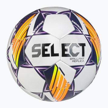 Piłka do piłki nożnej SELECT Brillant Replica v24 white/purple rozmiar 4