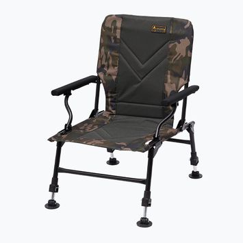 Krzesło Prologic Avenger Relax Camo Chair W/Armrests & Covers szaro-zielone PLB027