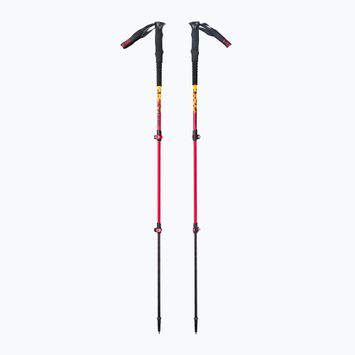 Kije trekkingowe Viking Lhotse 34 czarno-czerwone 610/20/7980/34