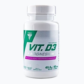 Suplement Trec Vitamin D3 + Magnesium 60 kapsułek