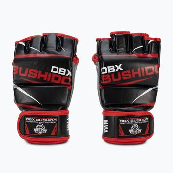 Rękawice treningowe do MMA i treningu na worku DBX BUSHIDO czarno-czerwone E1V6-M