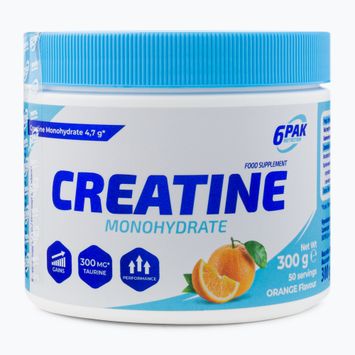 Creatine Monohydrate 6PAK kreatyna 300g pomarańcza PAK/243