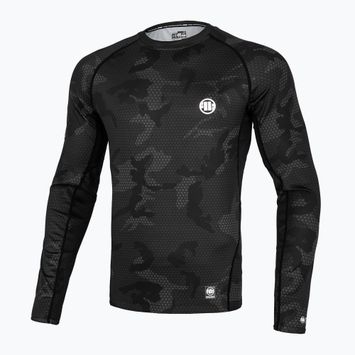 Rashguard longsleeve męski Pitbull Net Camo 2 Rash black camo