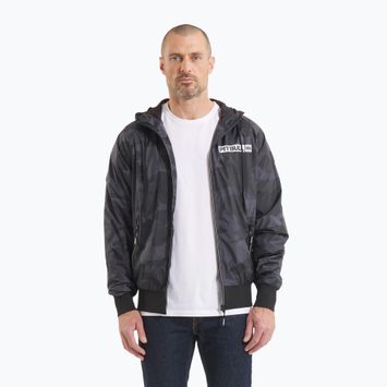 Kurtka męska Pitbull Athletic Logo Hooded Nylon all black camo