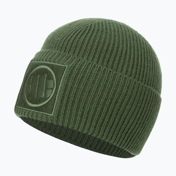 Czapka zimowa Pitbull Beanie Logo Single Layer Cuff olive