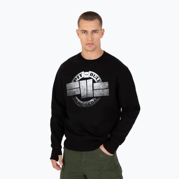 Bluza męska Pitbull Steel Logo Crewneck black