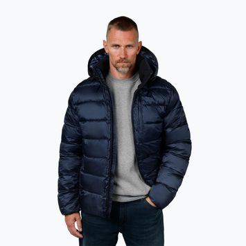 Kurtka zimowa męska Pitbull Barles Ribstop Padded Hooded dark navy