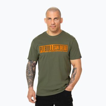 Koszulka męska Pitbull Eighty Nine Dog dark olive