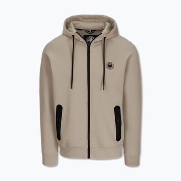 Bluza męska Pitbull Dogwood Hooded Zip Sweatshirt dark sand