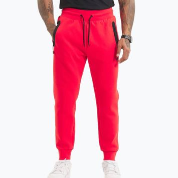 Spodnie męskie Pitbull Dogwood Track Pants fluo/red
