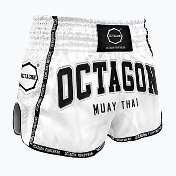 Spodenki treningowe męskie Octagon Muay Thai white