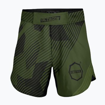 Spodenki treningowe męskie Octagon Broken Line MMA olive