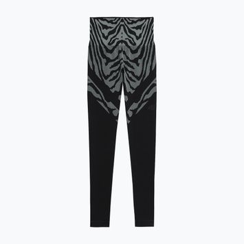 Legginsy treningowe damskie 4F F138 deep black allover