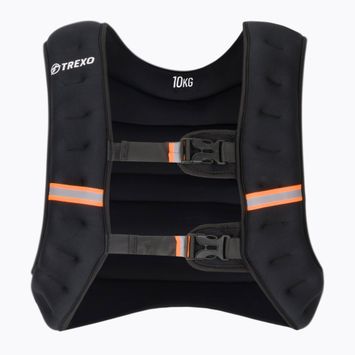 Kamizelka treningowa z obciążeniem TREXO 10 kg czarna WV-10