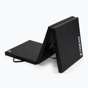 Materac gimnastyczny TREXO składany 180 x  60 x 5 cm  czarny