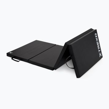Materac gimnastyczny TREXO składany 195 x 80 x 5 cm czarny